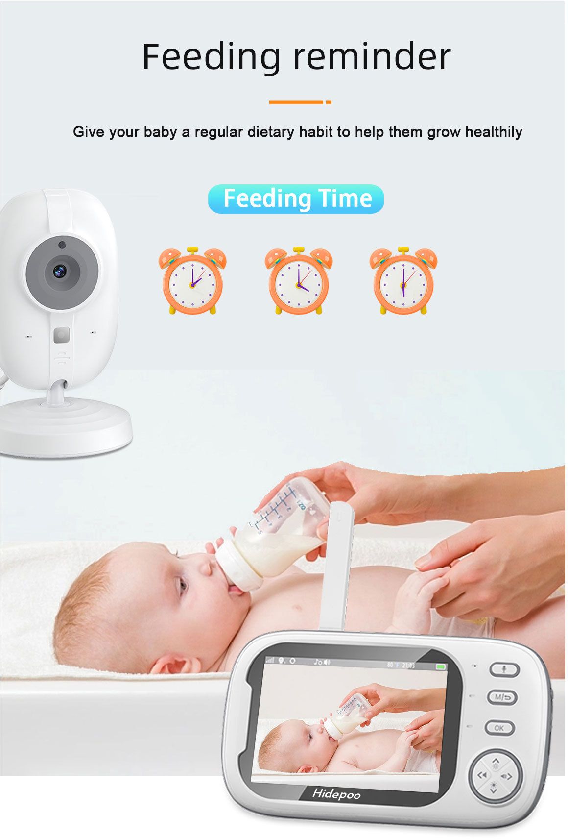 Hidepoo Baby Monitor - Stay Connected with Peace of Mind