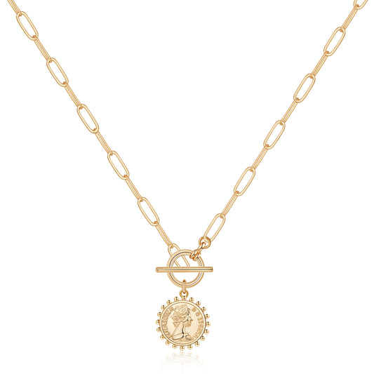 Classic Elizabeth Coin Necklace