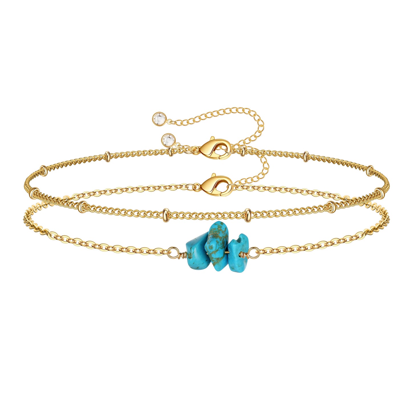 Dainty Turquoise & Beads Bracelet