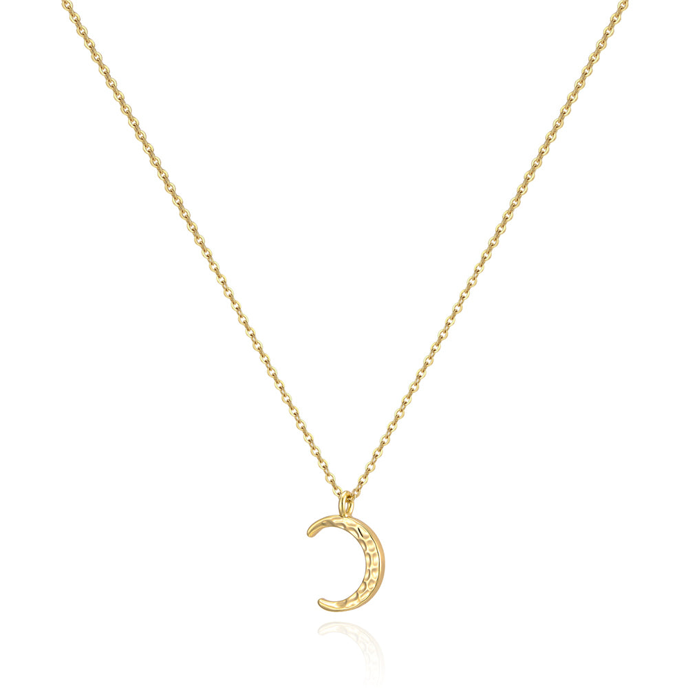 Dainty Moon Pendant Necklace