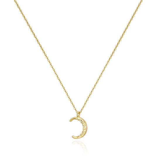 Dainty Moon Pendant Necklace