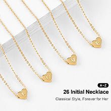 Heart Initial Pendant Necklace