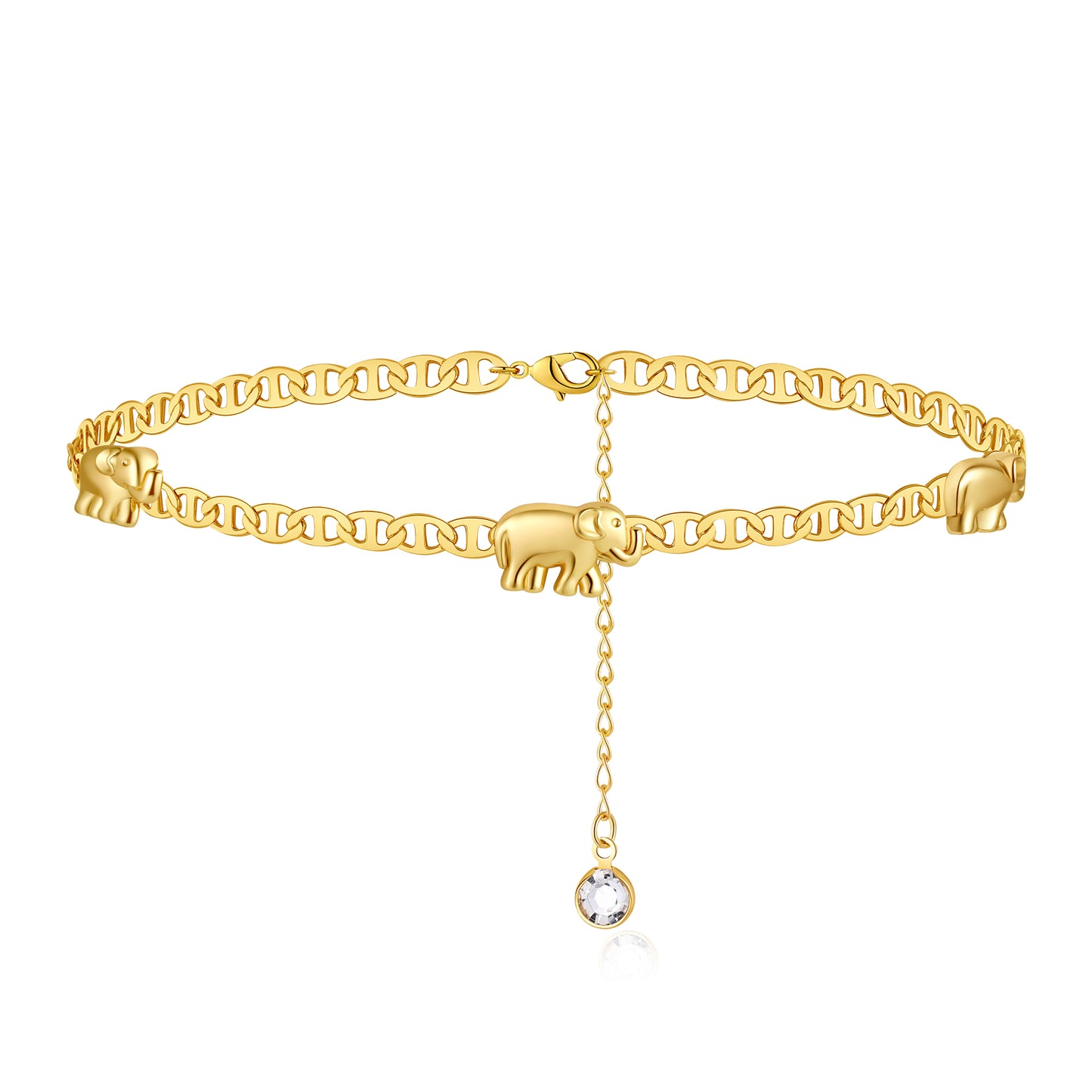 Dainty Elephant Anklet