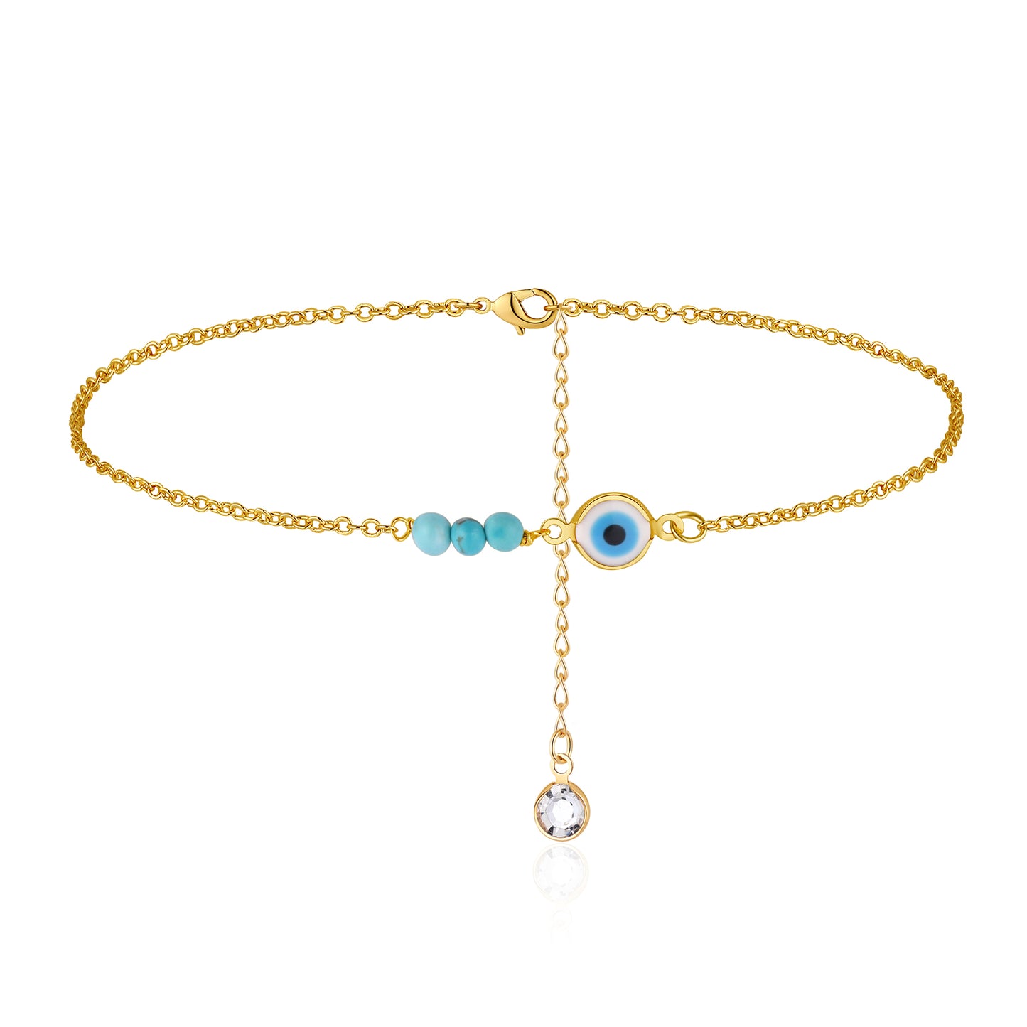 Dainty Ankle Bracelets for Women Evil Eye Anklet