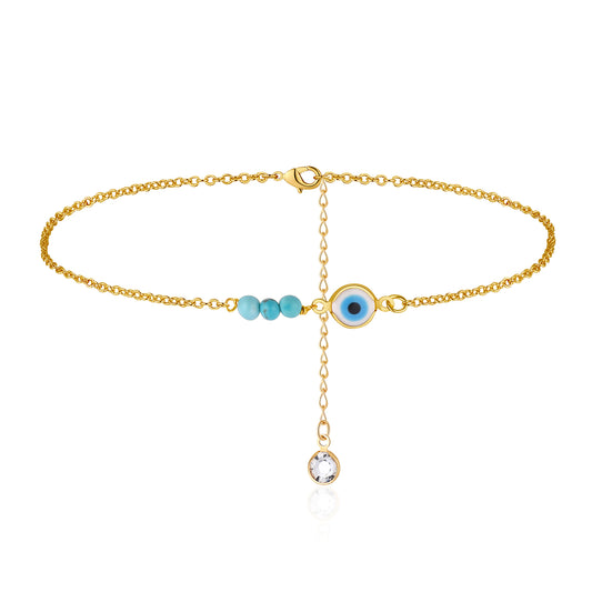 Dainty Ankle Bracelets for Women Evil Eye Anklet