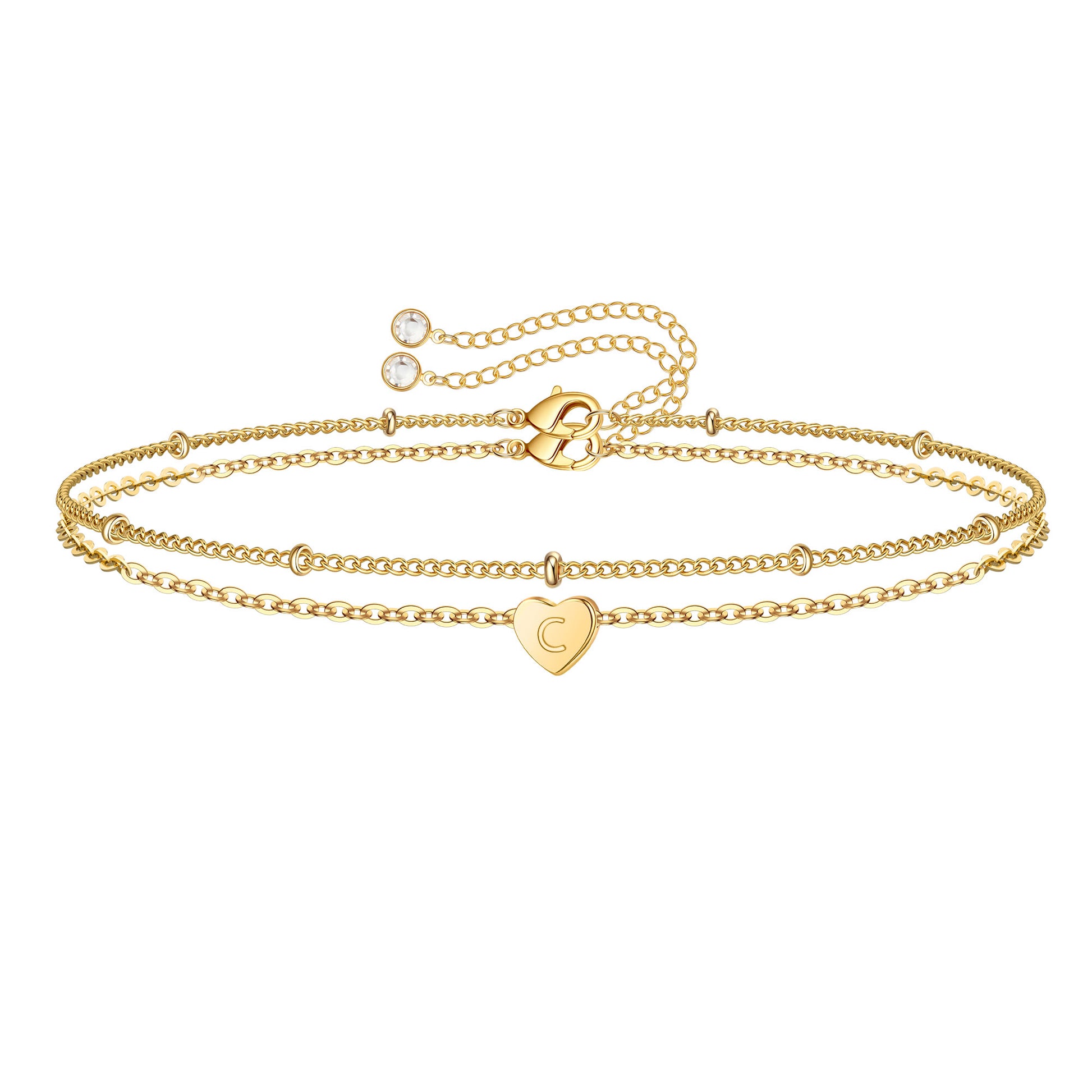  Turandoss Gold Bracelets for Women, 14K Filled