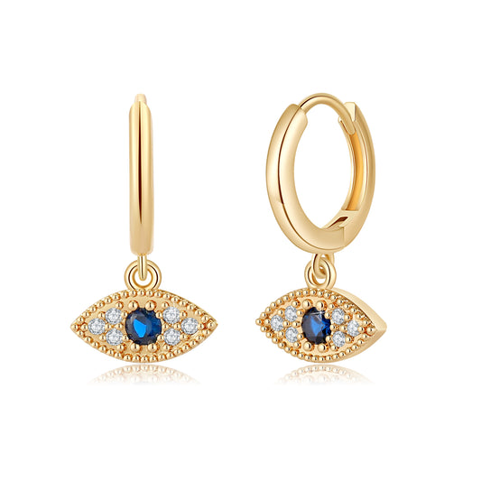 Evil Eye Hoop Earrings