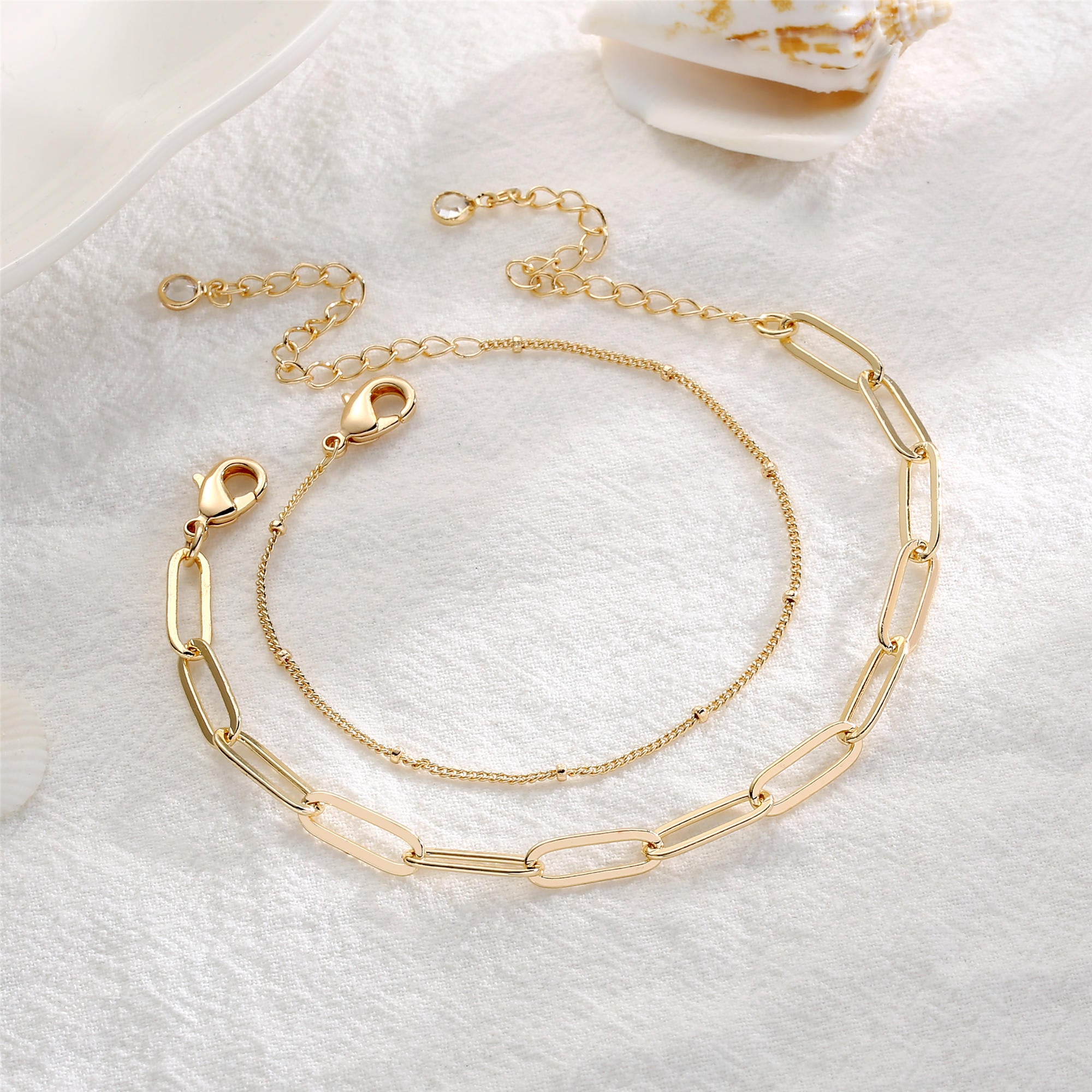 VIMCUPQ Dainty Gold Bracelets