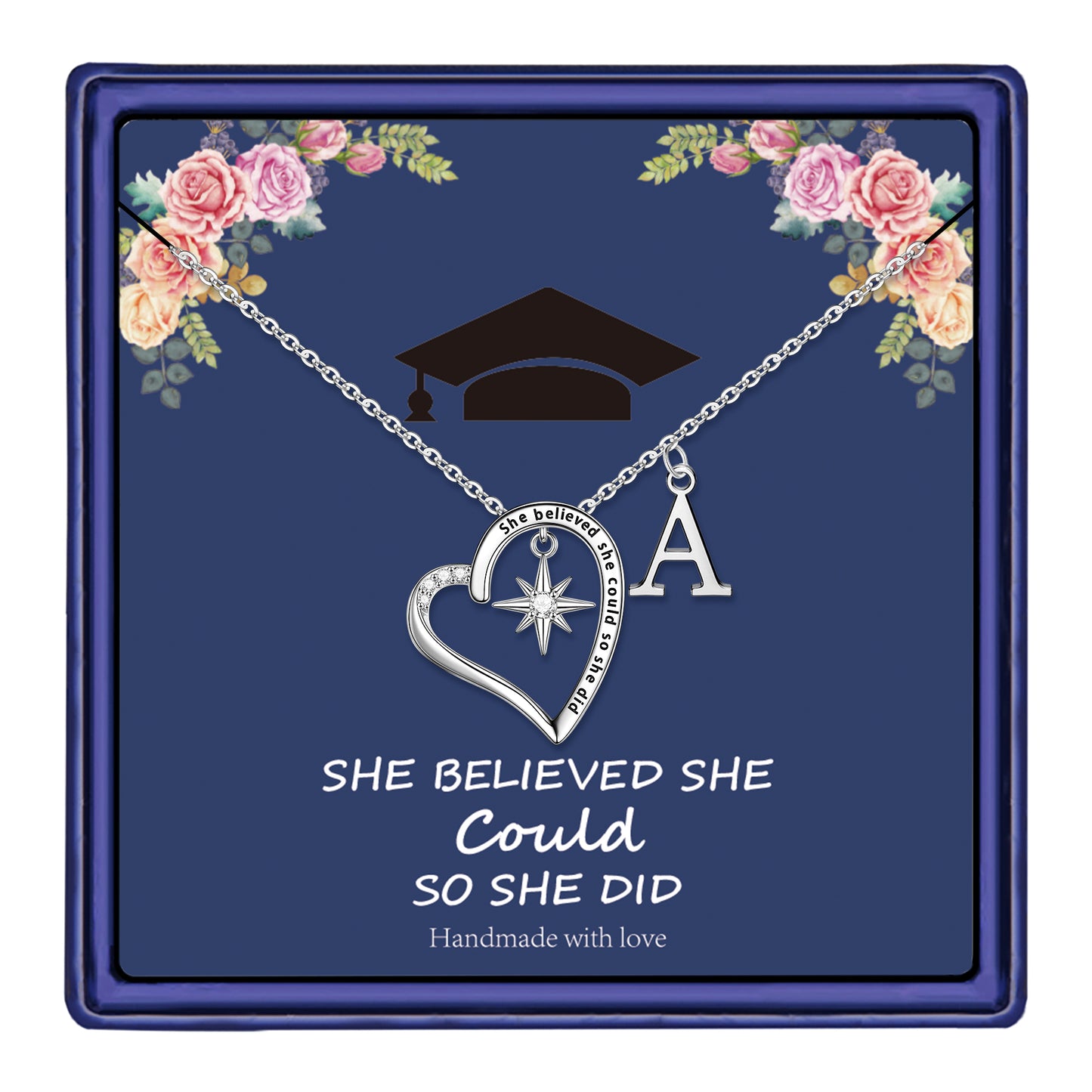 Graduation Gifts for Her 2022 Compass Necklace