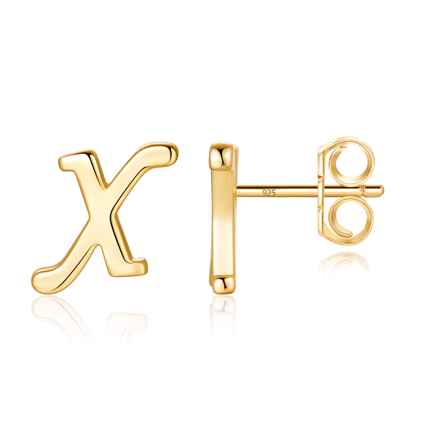 Dainty Initial Stud Cute Earrings